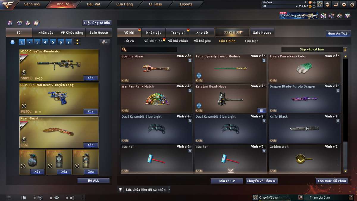 shop acc cf uy tin gia re